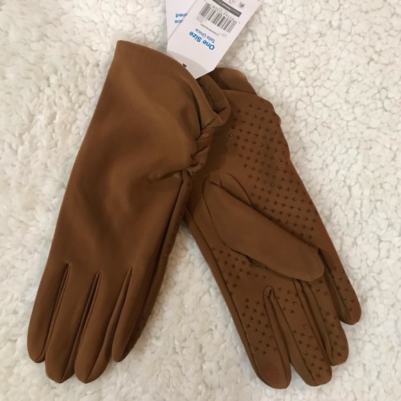 🆕 Time and Tru Driving Gloves, Brown - Picture 2 of 2